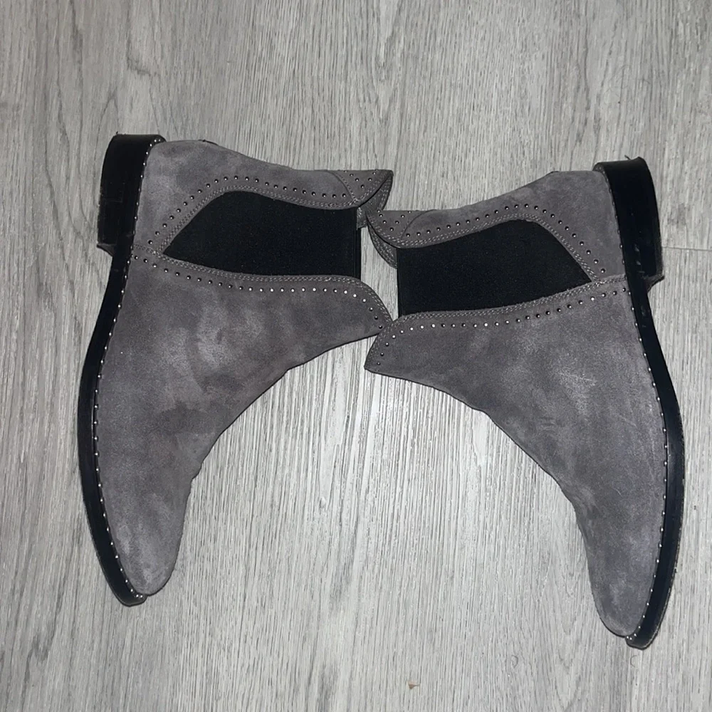 Authentic JIMMY CHOO MERRIL FLAT' SLIP-ON ANKLE BOOTS